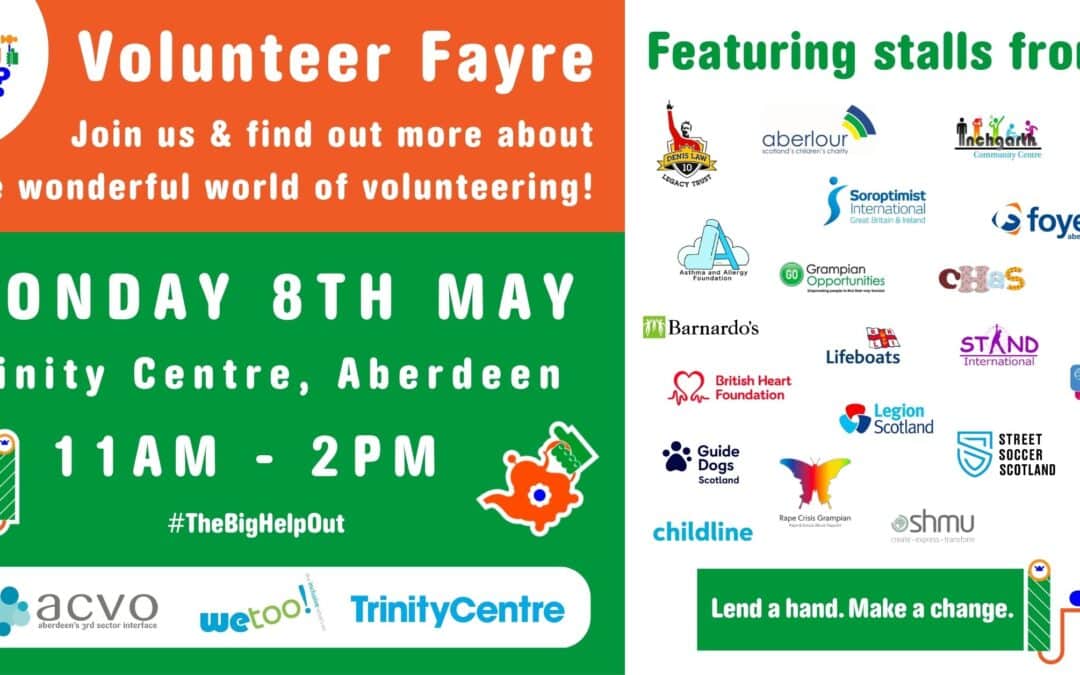 Local charities to gather for The Big Help Out Volunteering Fayre