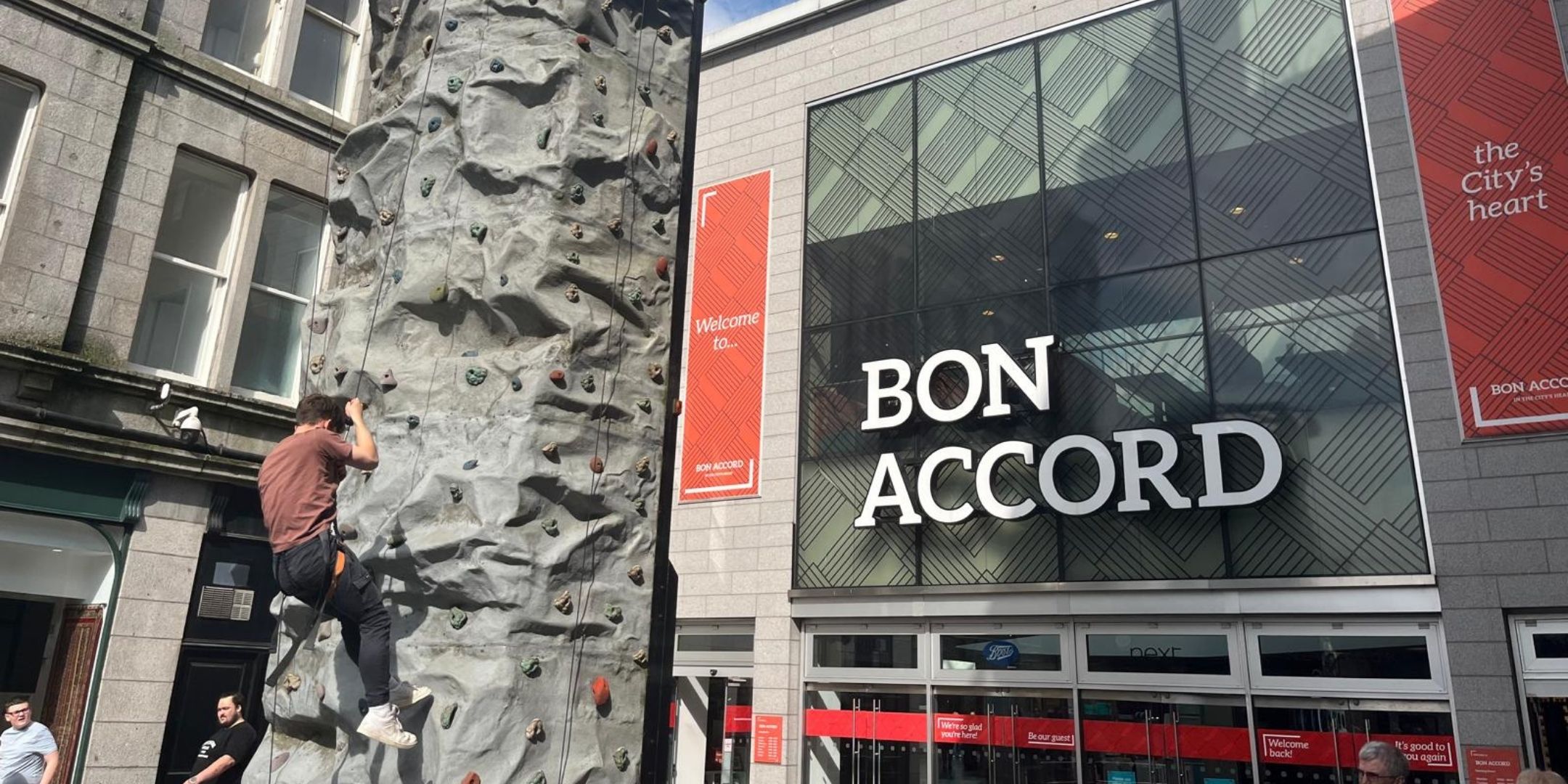 Climbing Wall Returns To Bon Accord To Raise Funds For Northfield Academy